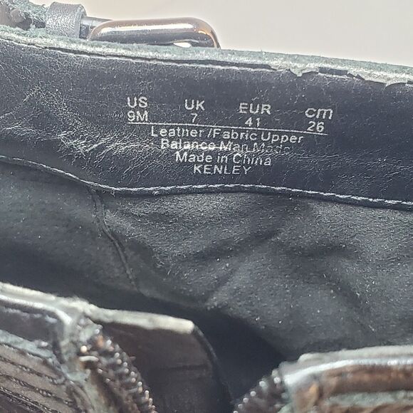 Sam Edelman Boots Womens Sz 9 Kenley High Heels Ankle Booties Black Leather Zip - Picture 12 of 13